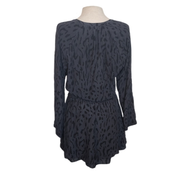 Rails Jasmine Cheetah Print Long Sleeve Mini Dress Black Size S - Picture 14 of 17